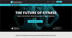 Desktop Screenshot of p4virtualtrainer.com