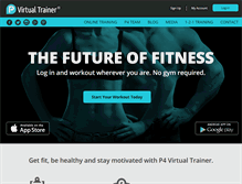 Tablet Screenshot of p4virtualtrainer.com